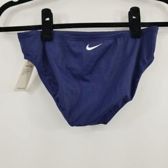 NEW Nike Layered Sport Tankini Swimsuit Set Two Piece Womens Size S Blue - Picture 4 of 6